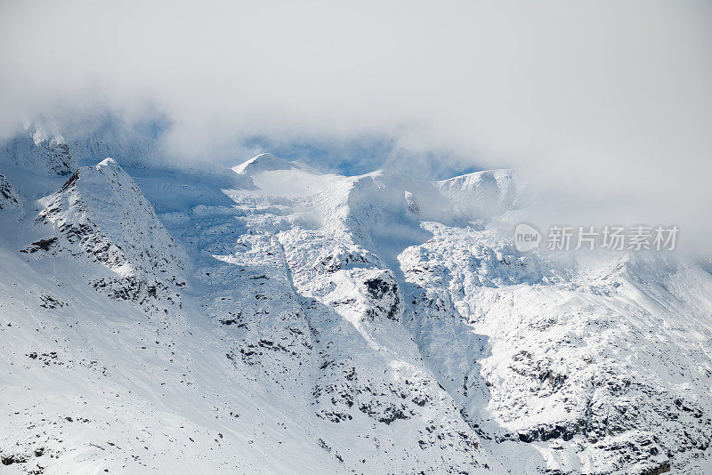 Hohe Tauern, Gro?glockner，欧洲奥地利，冬季